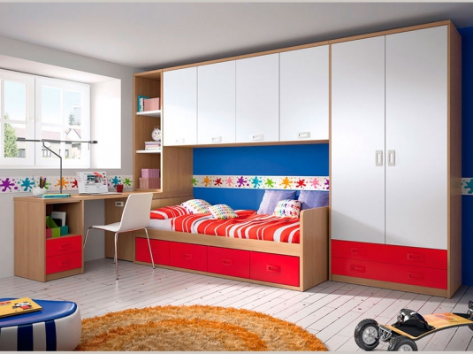 Dormitorio Juvenil F013 | Glicerio Chaves en Muebles Lara