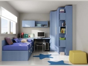 Muebles dormitorios Juveniles compactos  LAB* 16D