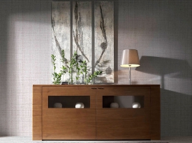 Aparador coplanar 208 puerta cristal, muebles auxiliares ZOE
