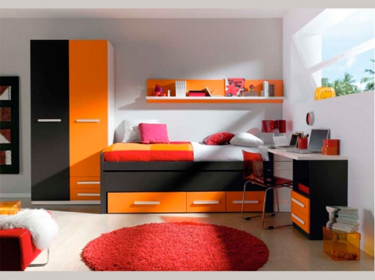 Fotografía de Dormitorio juvenil compacto, ambiente 002