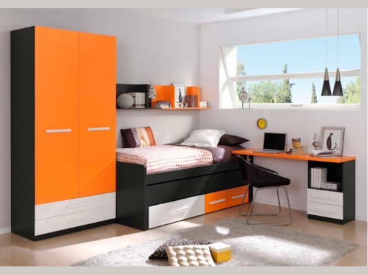 Fotografía de Dormitorio juvenil compacto, ambiente 004