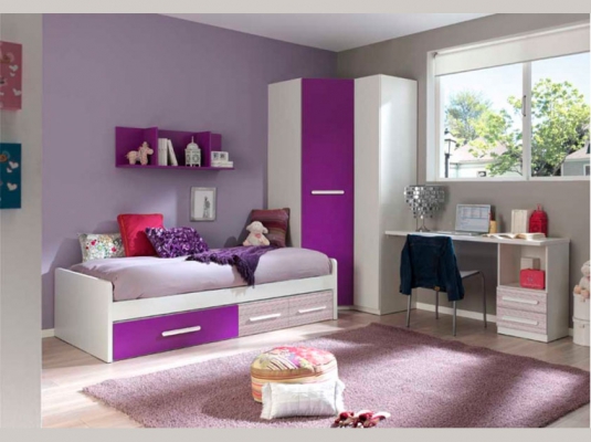 Fotografía de Dormitorio juvenil con cama nido, ambiente 009