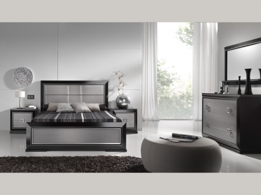 Fotografía de Dormitorios MAR cabezal tablero negro plata